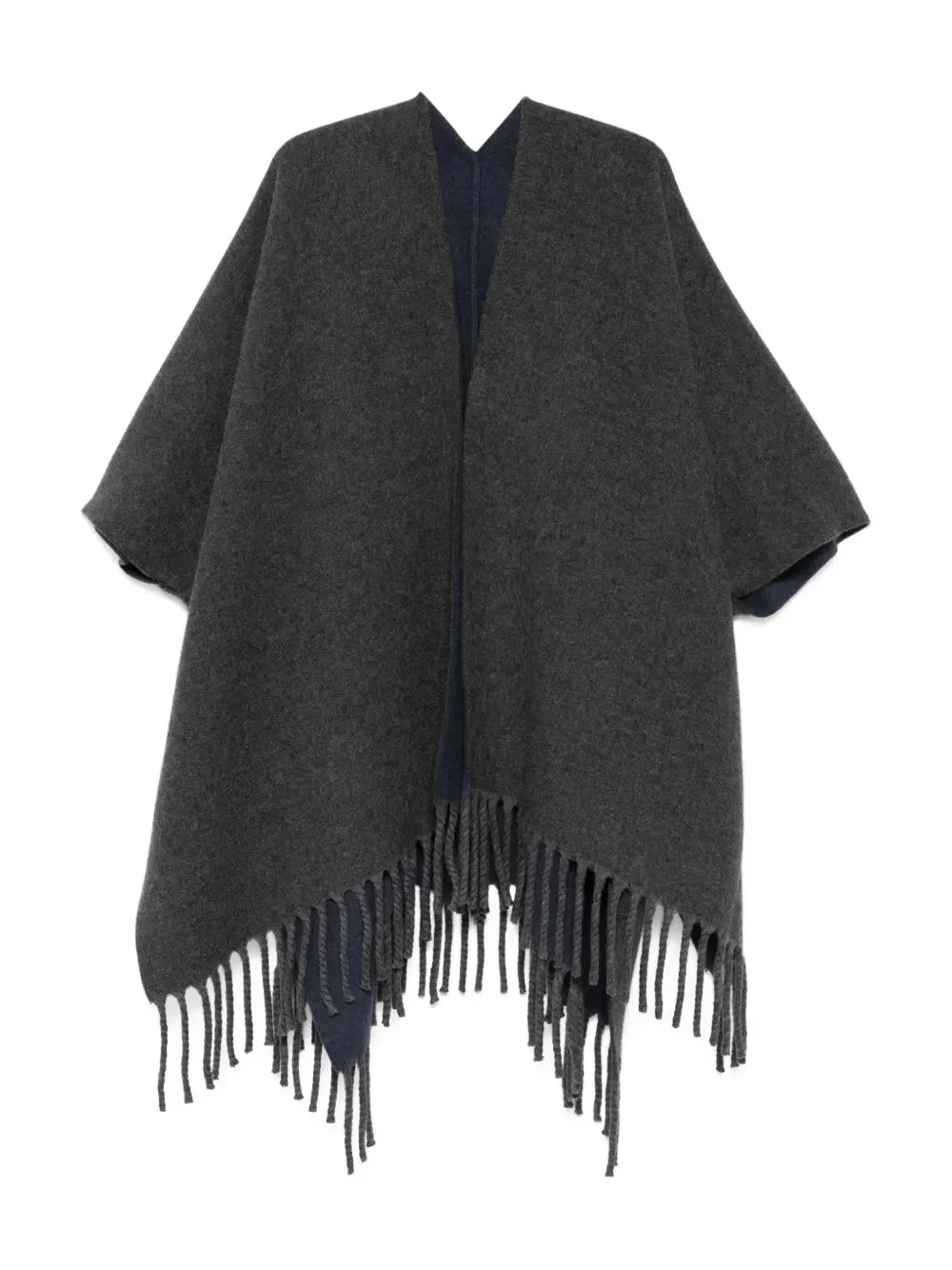 Brunello Cucinelli Women Open Poncho With Fringes - 1