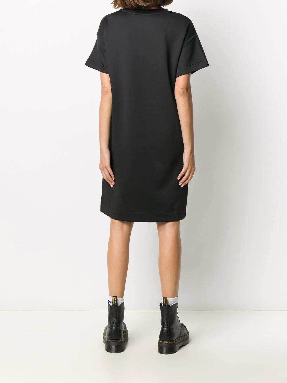 logo heart print T-shirt dress - 4