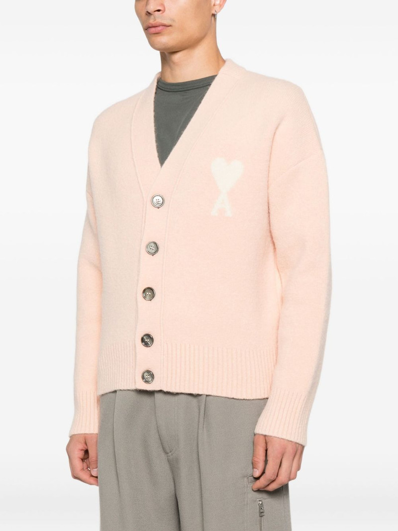 AMI Paris Ami de Coeur button cardigan outlook