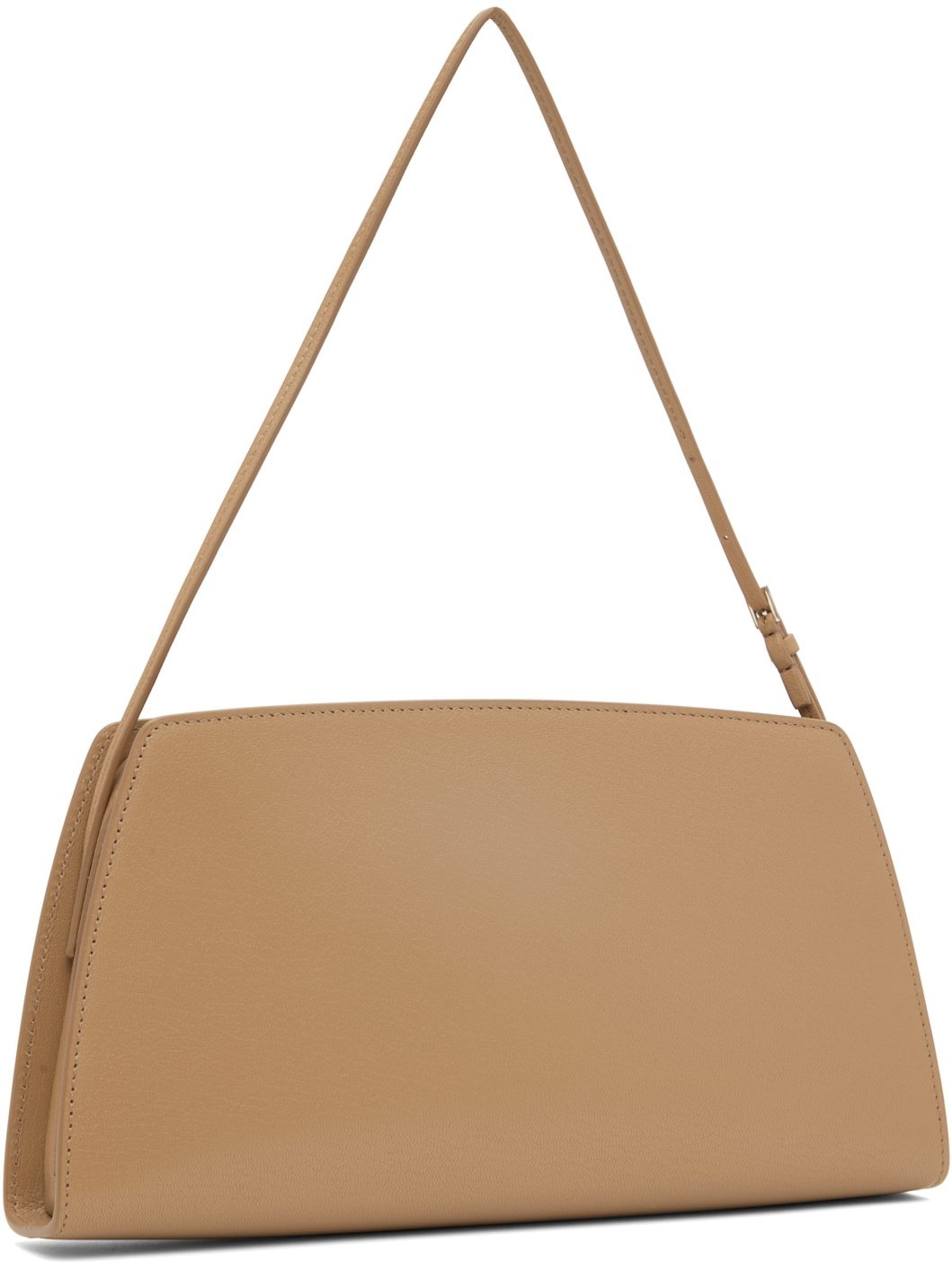 Tan Dalia Baguette Bag - 3