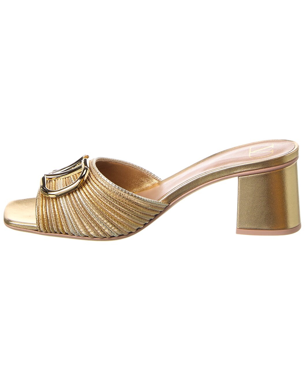 Valentino VLogo Signature 60 Woven & Leather Sandal - 2