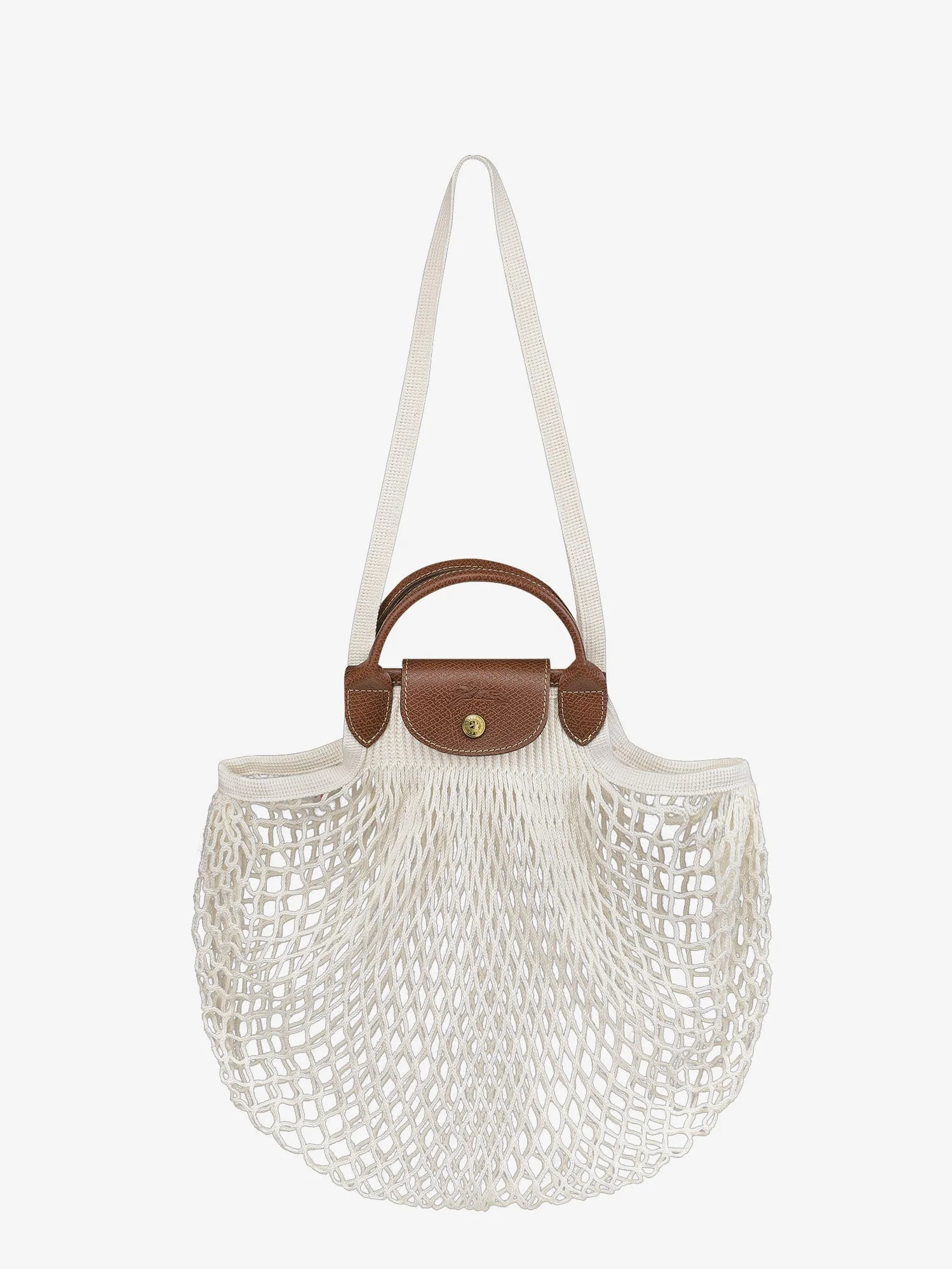Longchamp Paris Le Pliage Filet L Mesh And Leather Shoulder Bag - 1