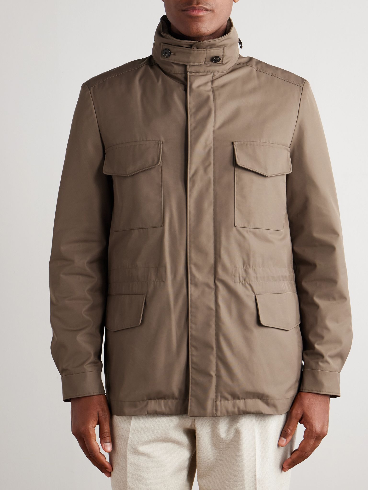 Traveller Slim-Fit Shell Jacket Brown - 3