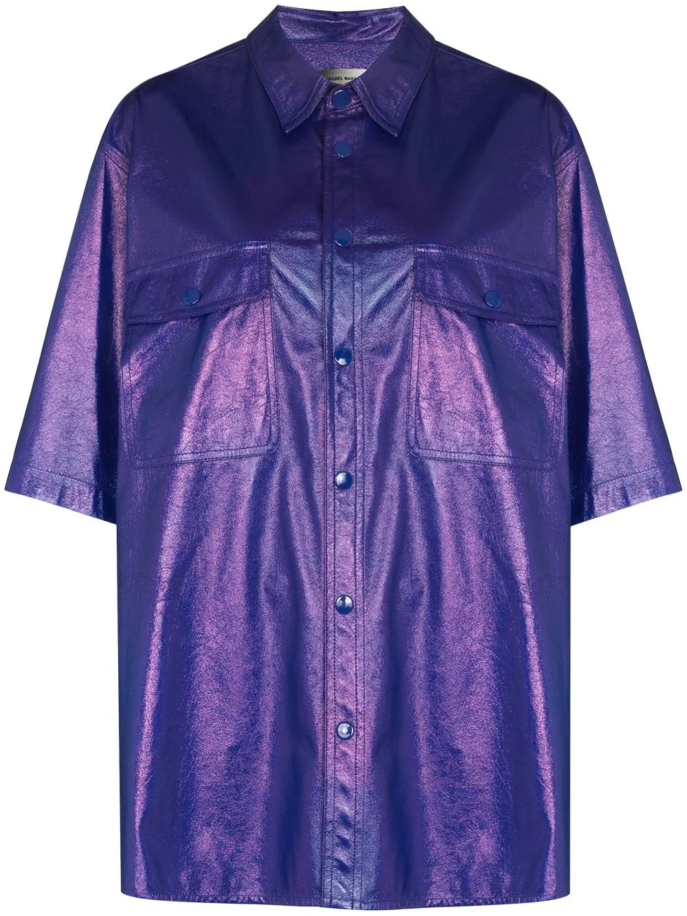 Gilin faux-leather shirt - 1