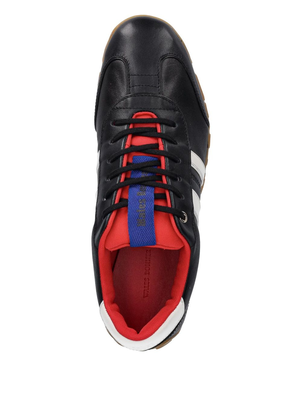 leather stripe sneakers - 3