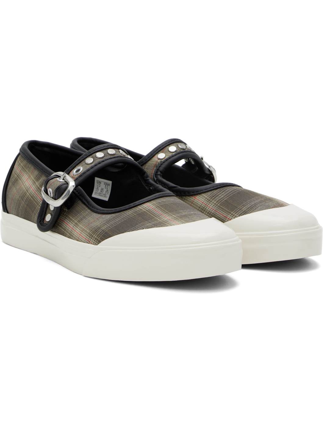 Khaki LX Mary Jane Lo Pro Ballerina Flats - 4