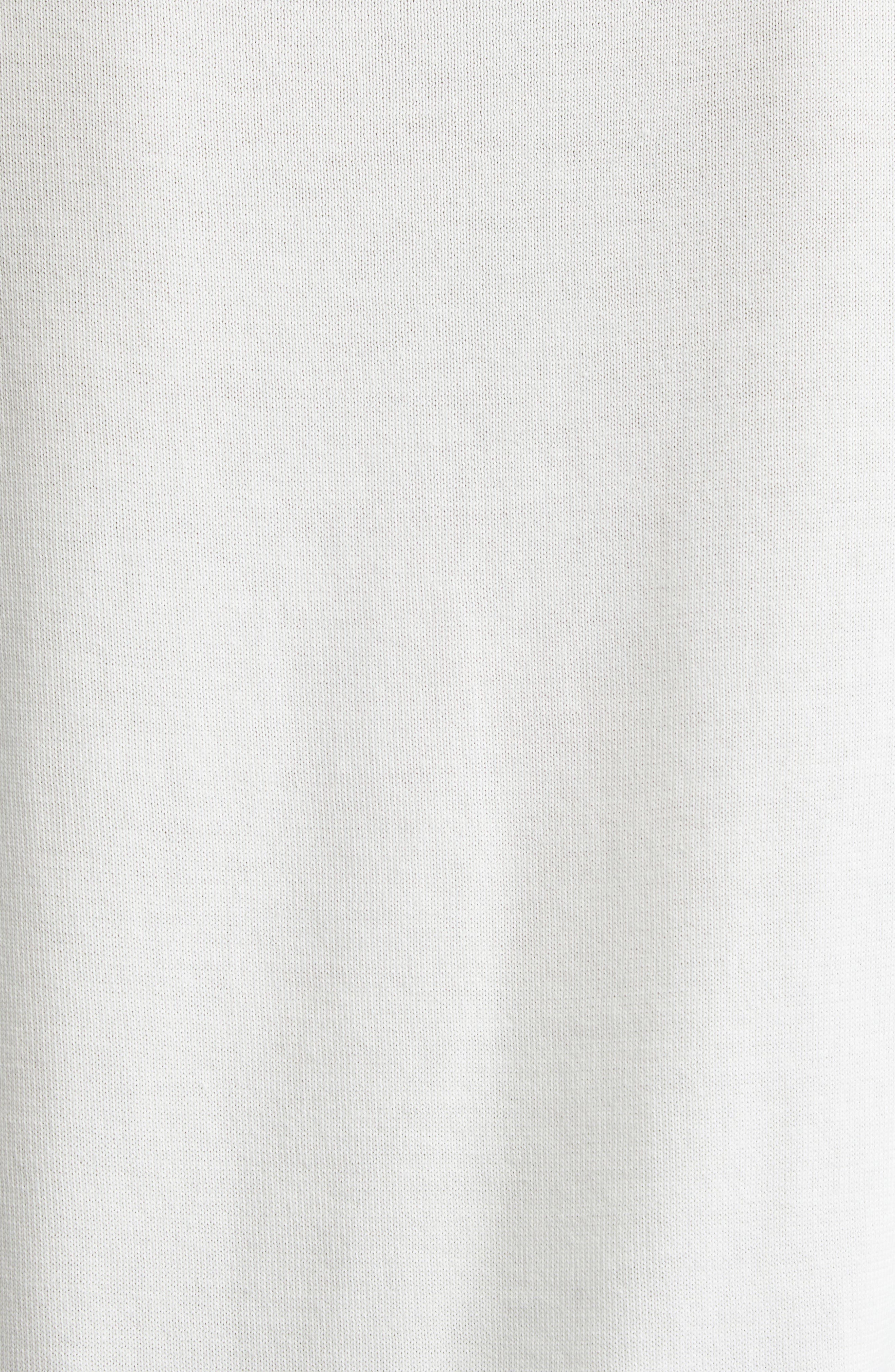 Thom Browne Jersey Stitch Three-Quarter Sleeve Sweater in White at Nordstrom - 6