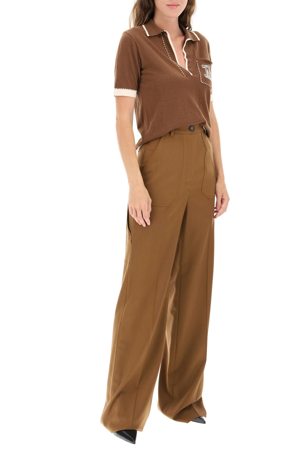 WOOL TWILL TROUSERS - 2