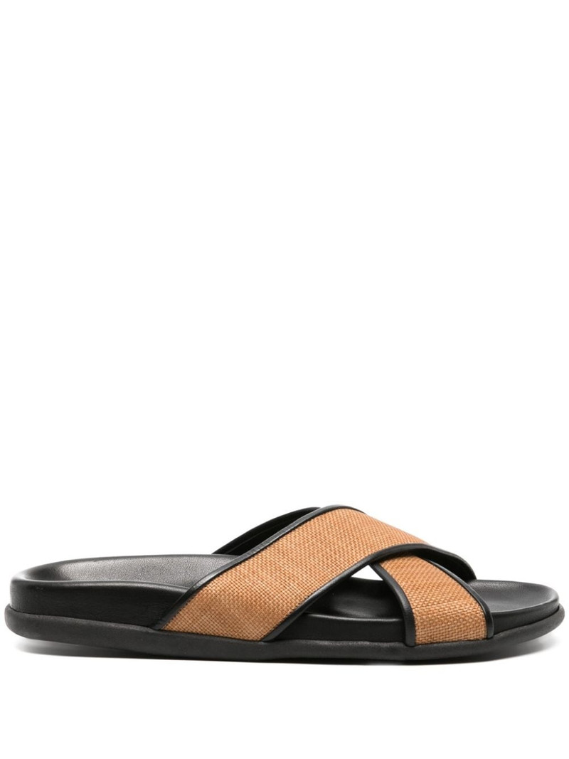 Thais flat leather sandals 1