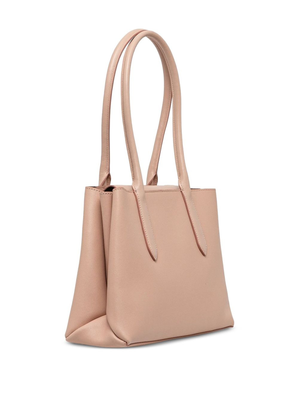 leather top-handle tote bag - 2