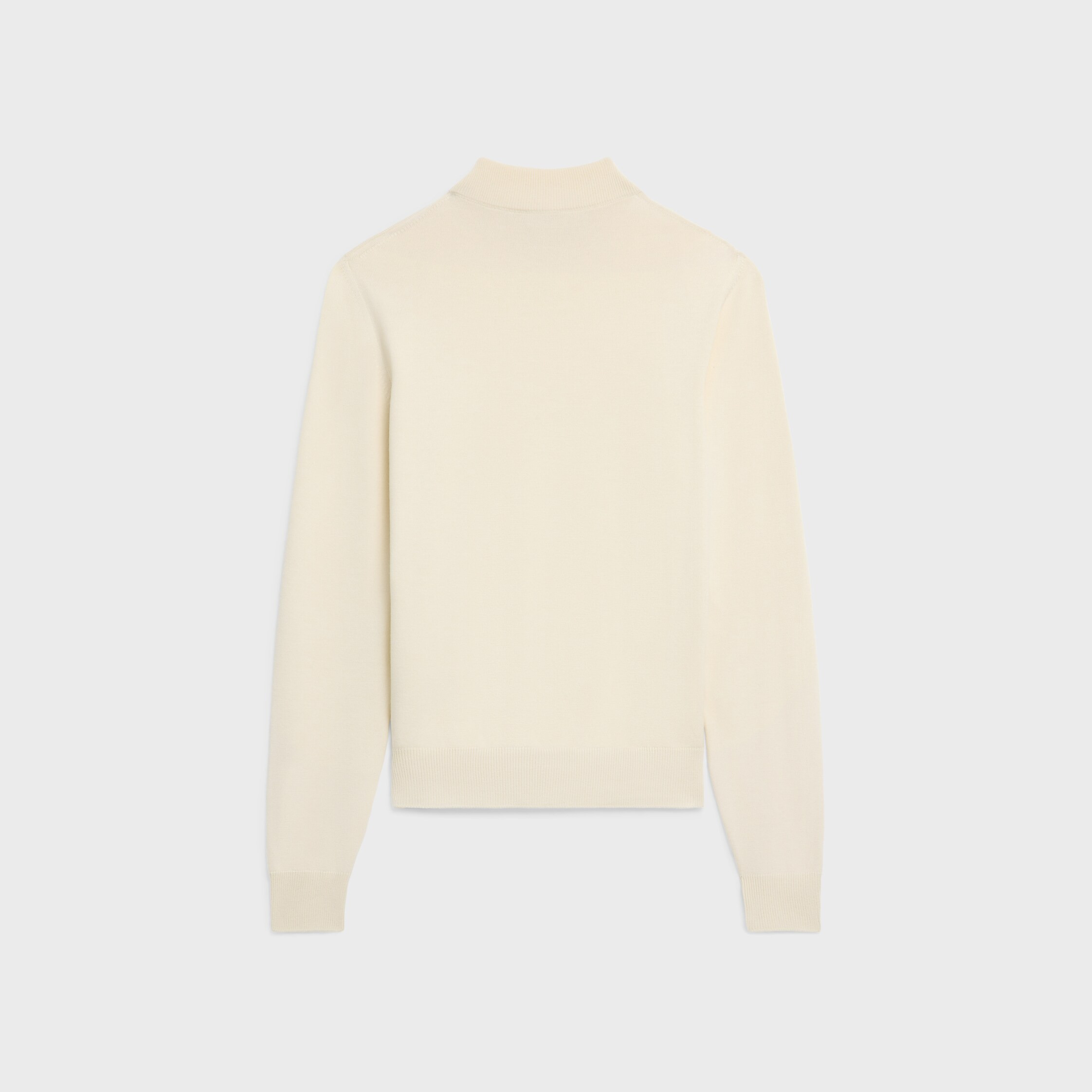 triomphe high collar sweater in wool - 2