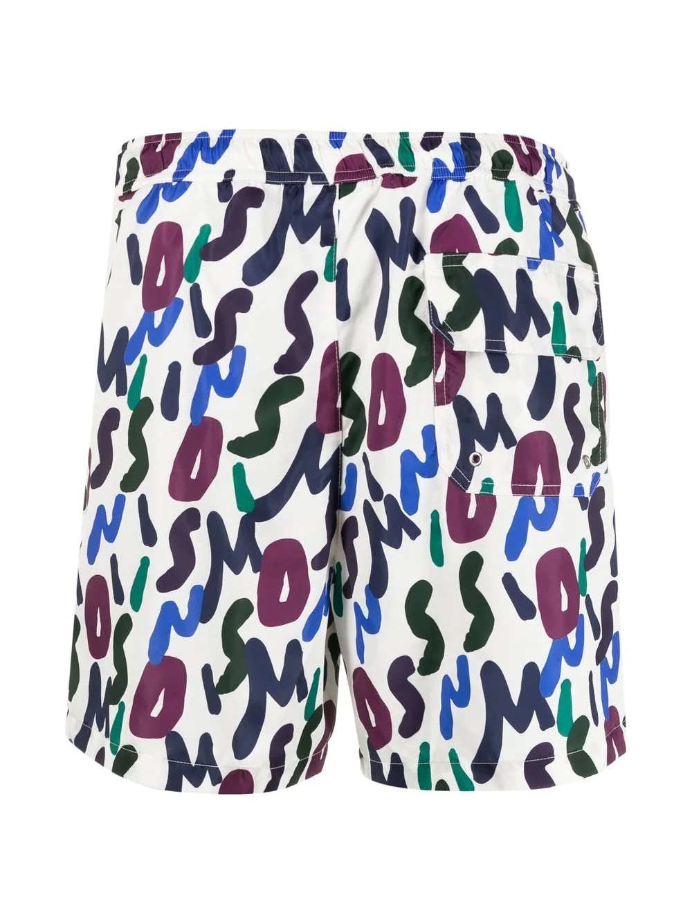 logo-print swim shorts - 2