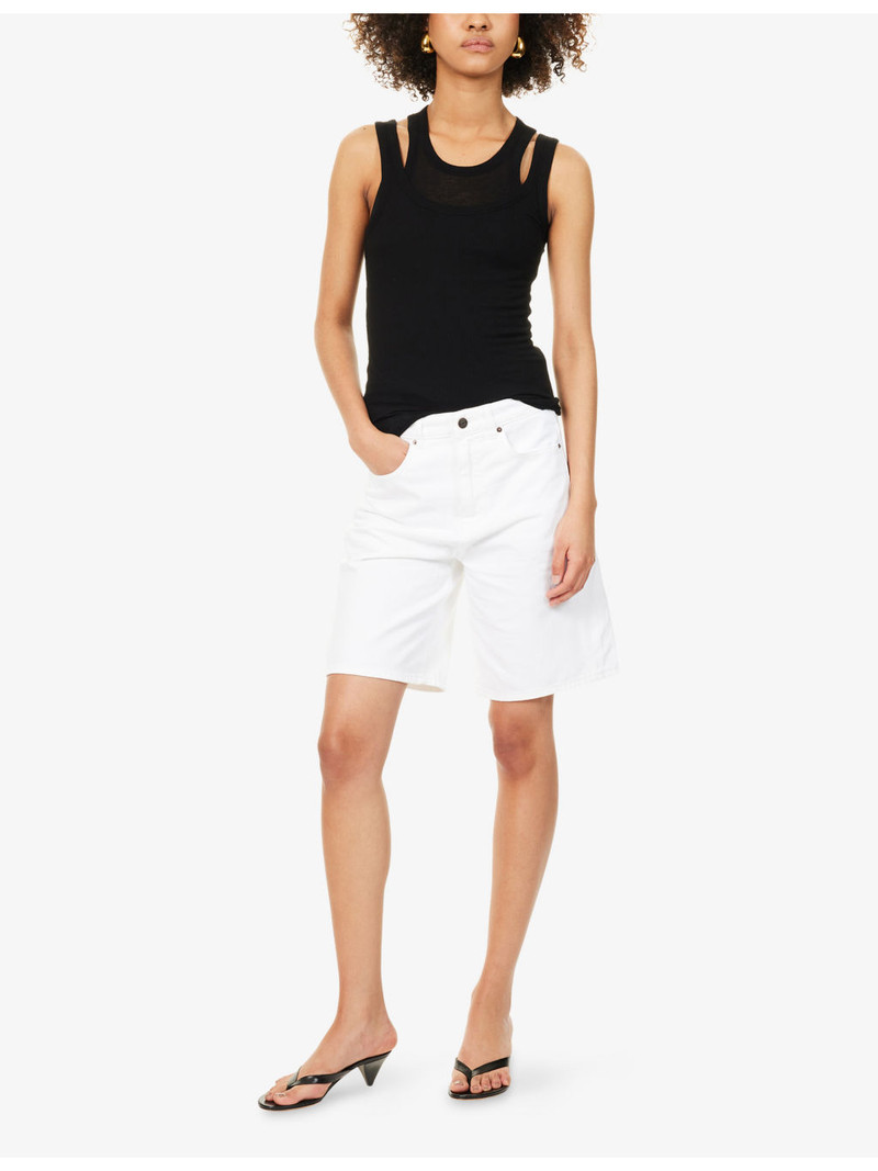 ME+EM Double Layer Slim-Fit Knitted Vest Top outlook