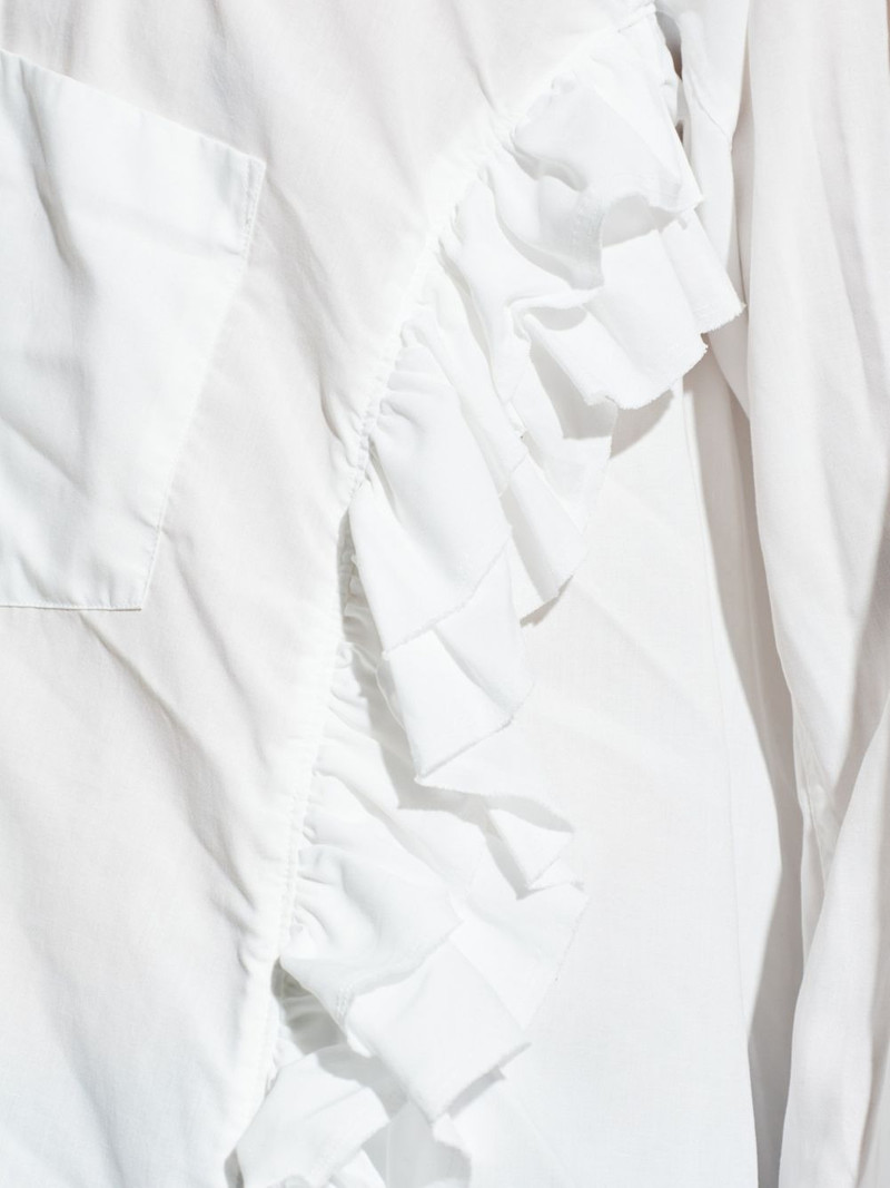BLACK COMME des GARÇONS ruffled-detail shirt outlook