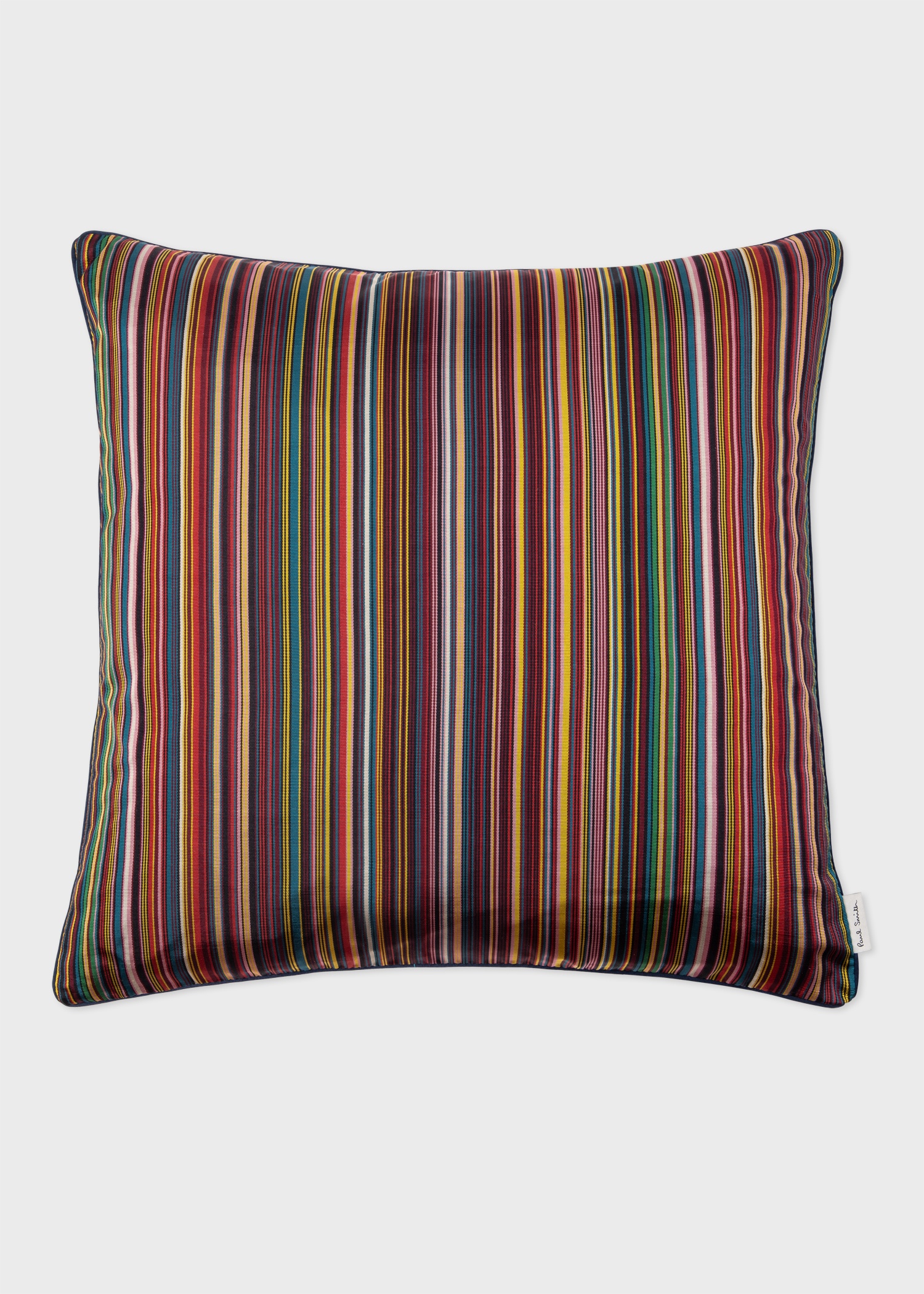 'Signature Stripe' Silk Cushion 1