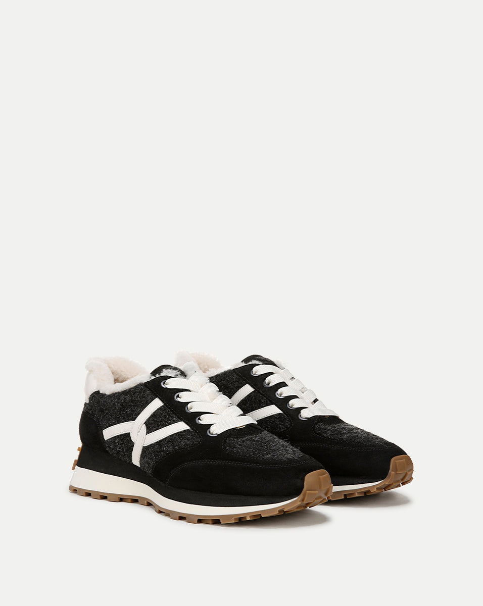 VALENTINA SHEARLING SNEAKER - 2