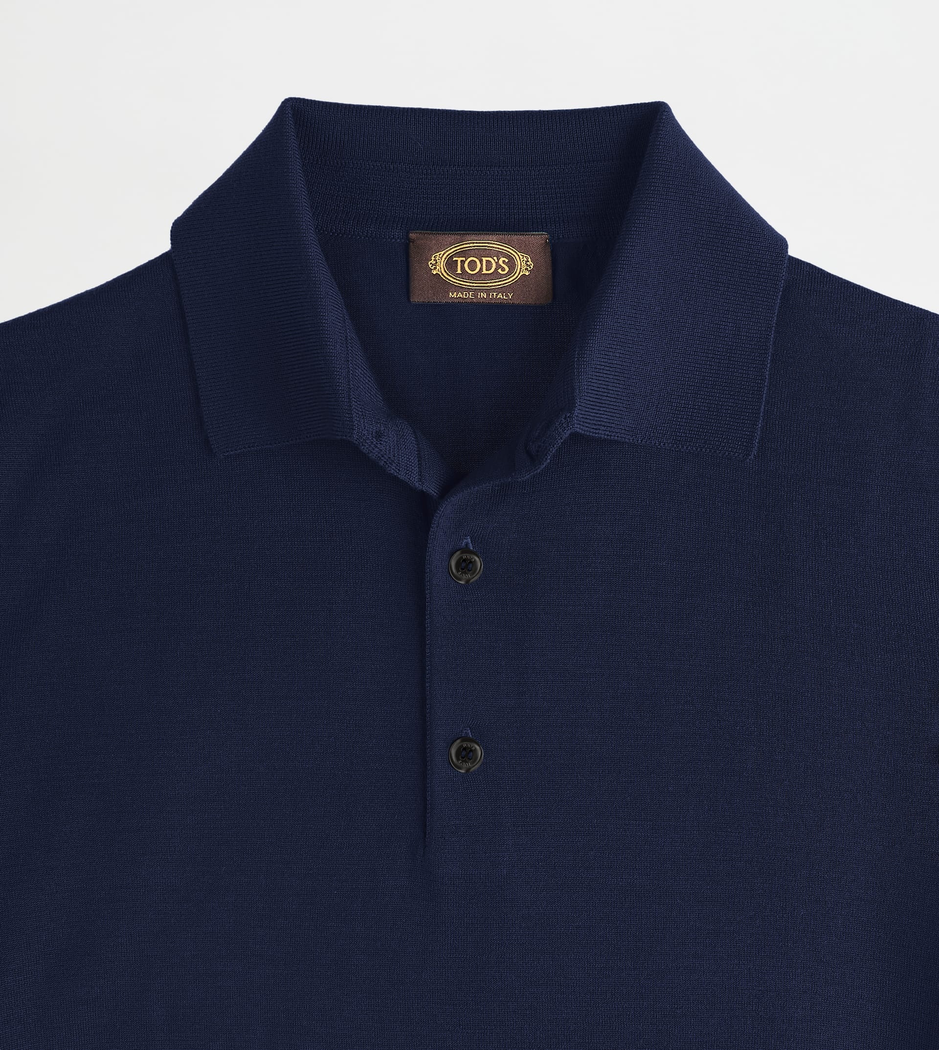POLO SHIRT IN T15 WOOL - BLUE - 6