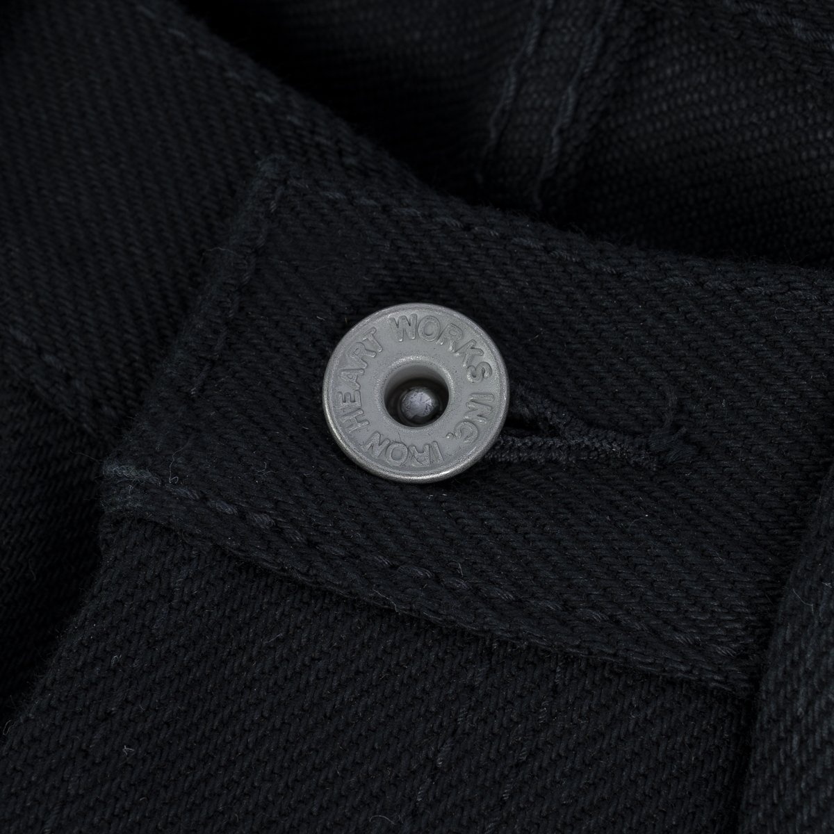 IH-666S-SB 21oz Selvedge Denim Slim Straight Cut - Superblack Non-Fade - 10