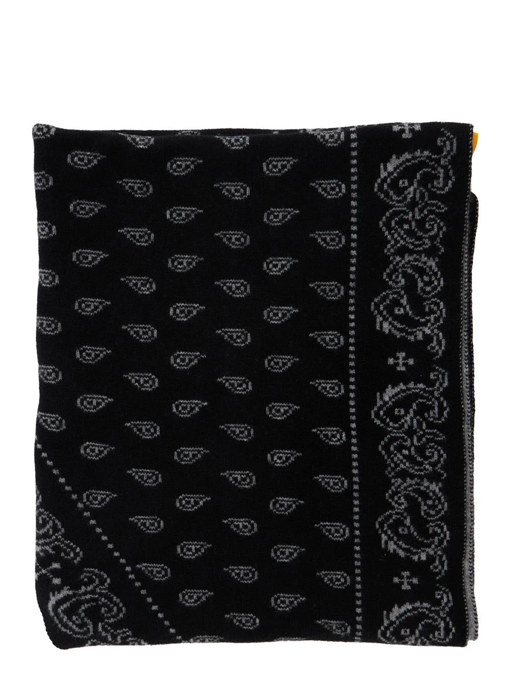 Guest In Residence Women Scarf 'The Wild Rag' With Fringes In Black Tech Fabric For Women - 1