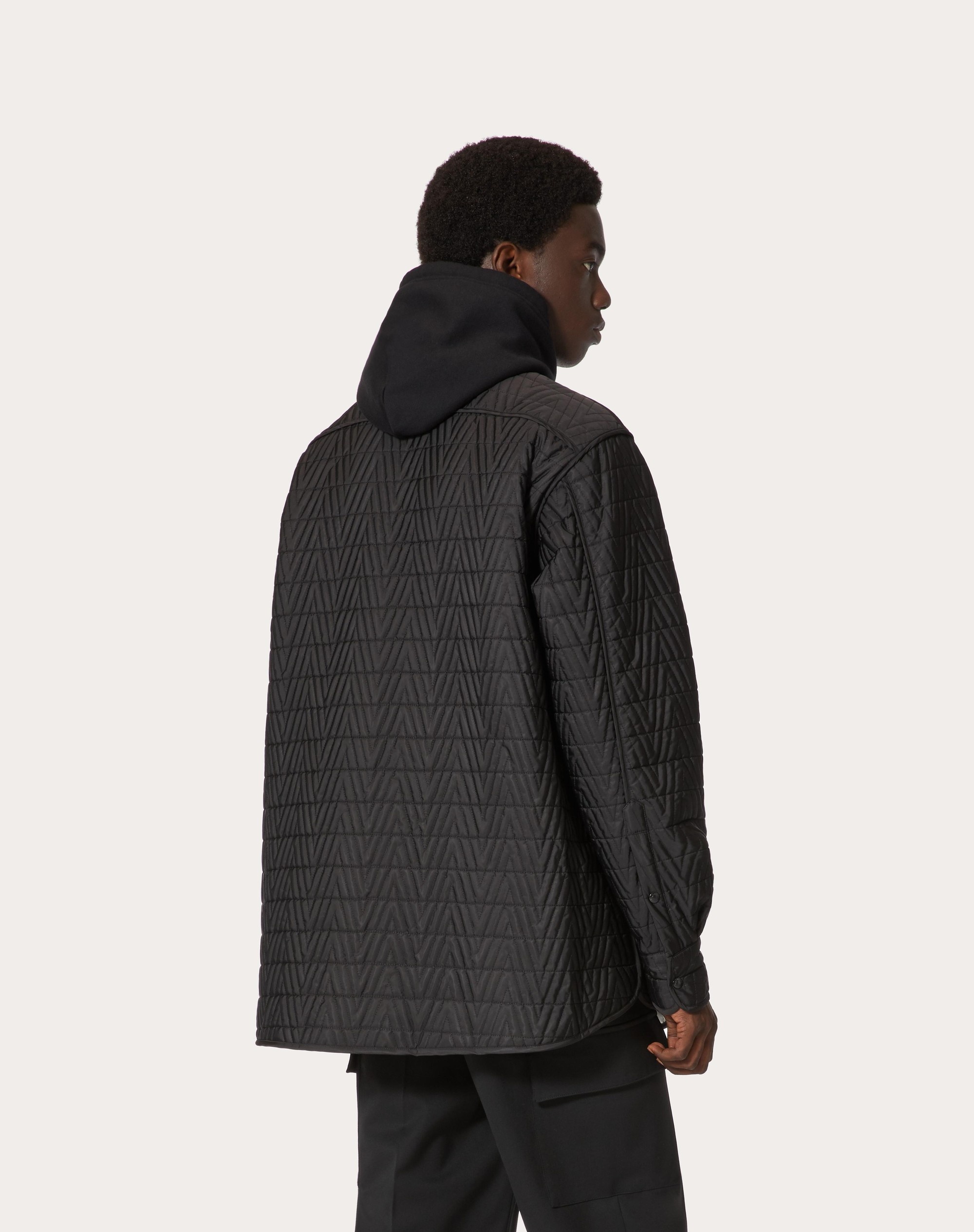 QUILTED NYLON OVERSHIRT - 4