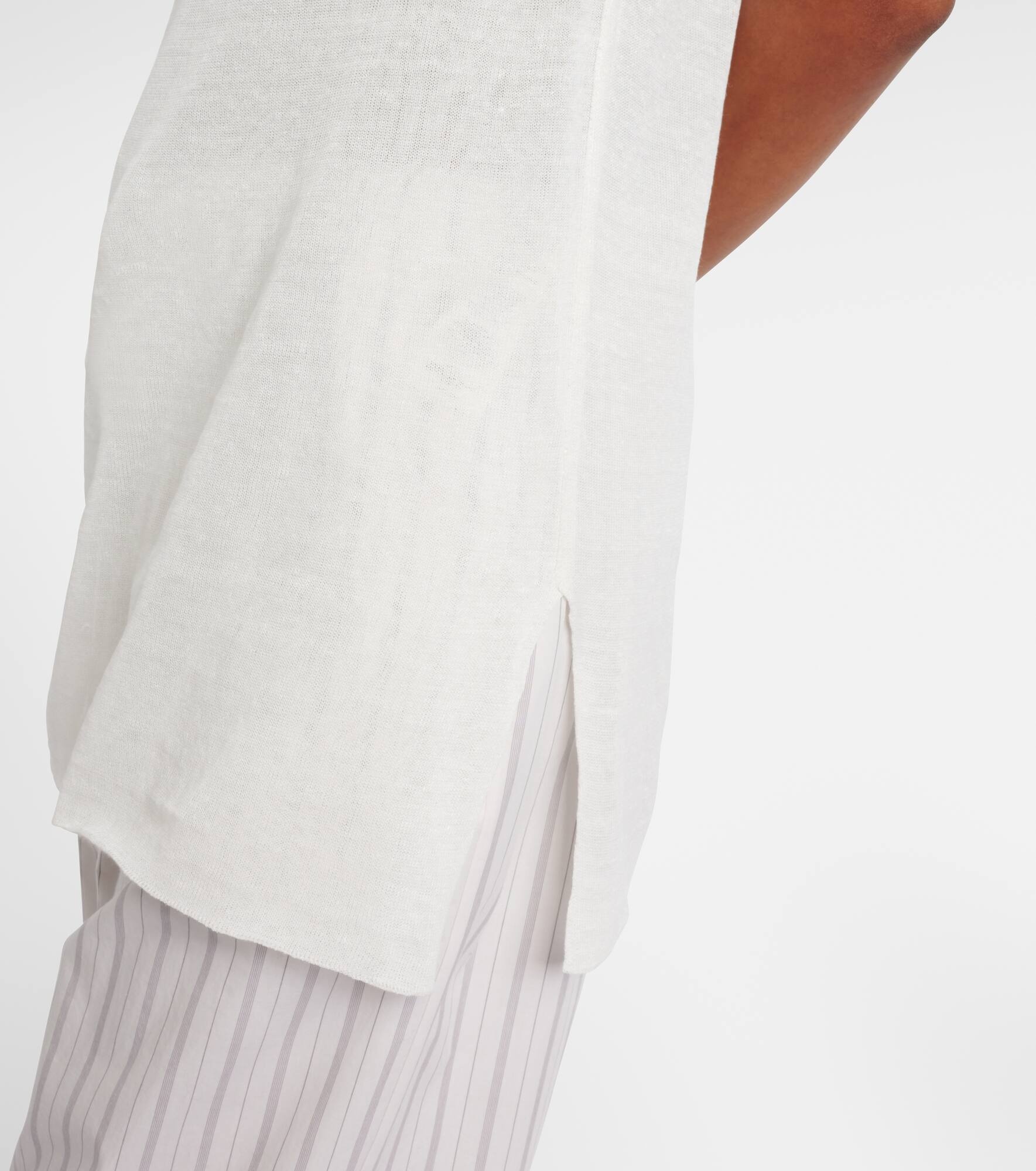 Jaylen linen and cotton-blend top - 5