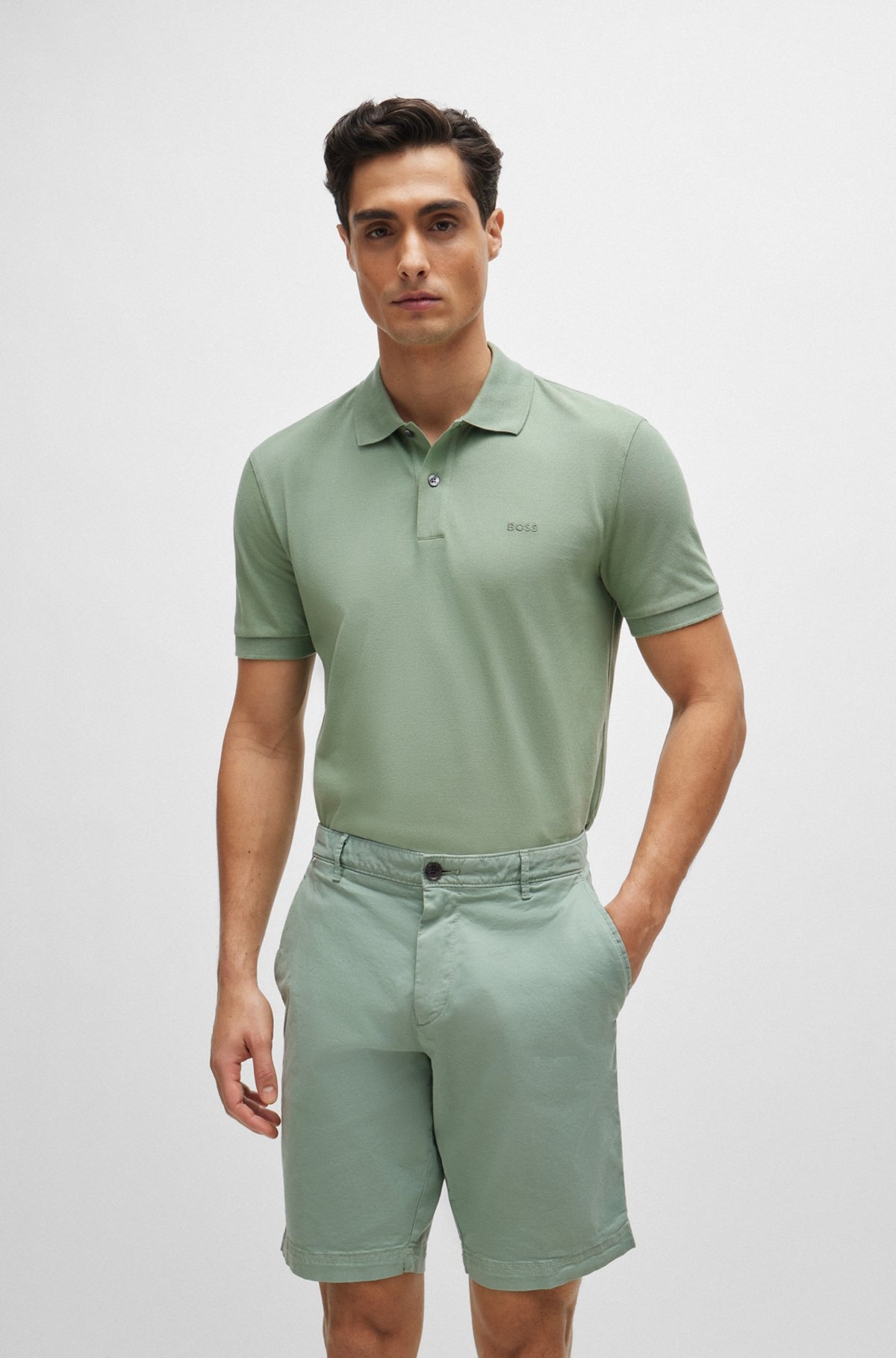 PALLAS COTTON POLO SHIRT WITH EMBROIDERED LOGO - 2
