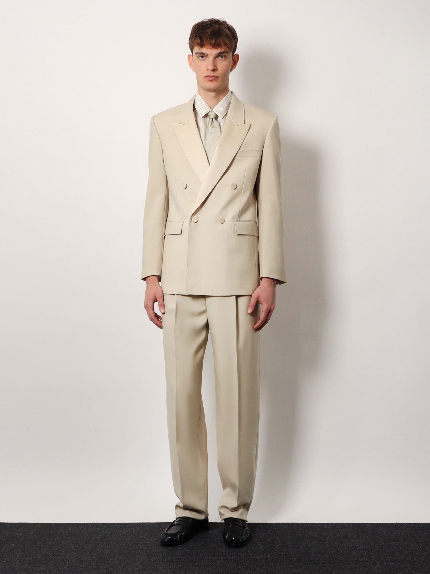 Saint Laurent Wool Tuxedo Trouser With Silk Lining - 2
