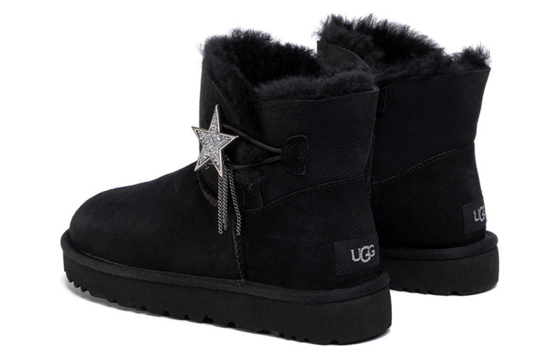 UGG (WMNS) UGG Mini Bailey Star Snow Boots Black 1108930-BLK outlook