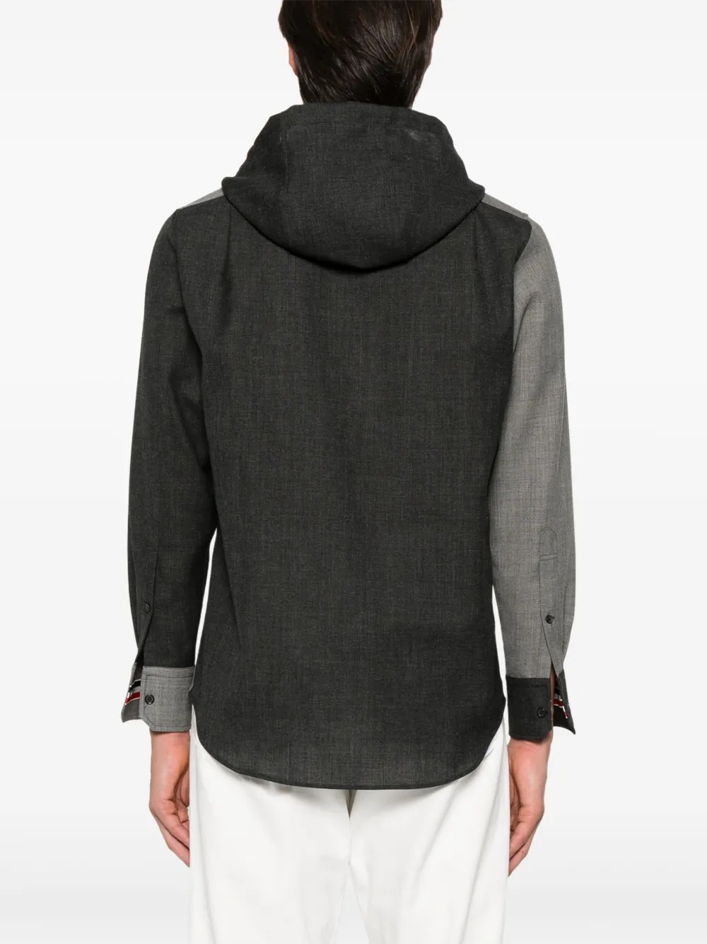 THOM BROWNE - Men Hooded Straight Fit Long Sleeve Sweats - 3