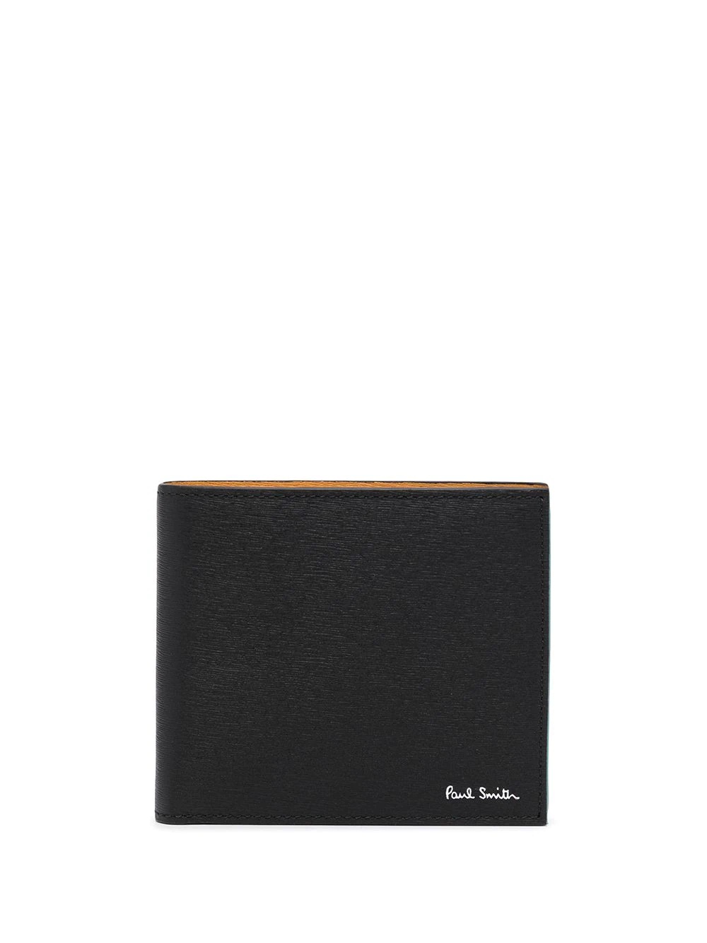 colour-block folded leather wallet - 1