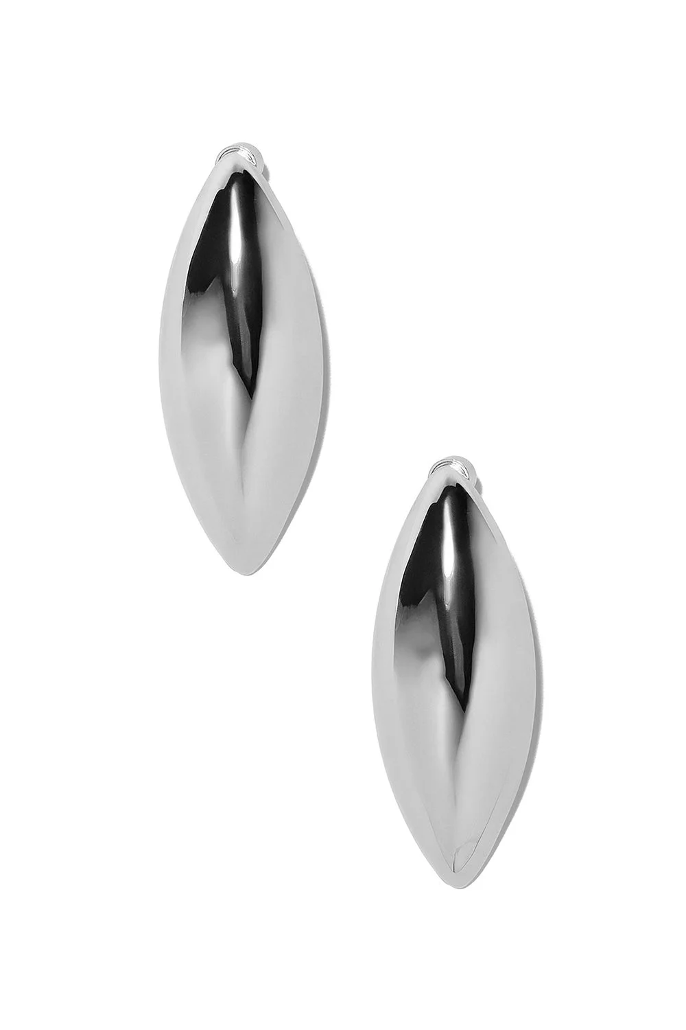 Puffy Dagger Earrings - Silver - 1