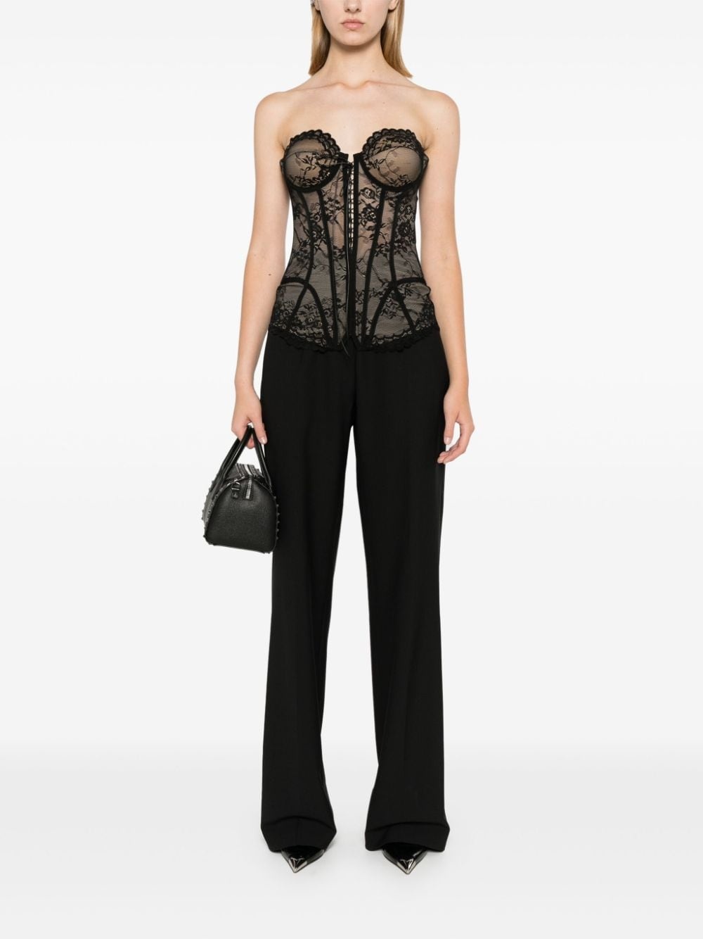 wide-leg tailored trousers - 2