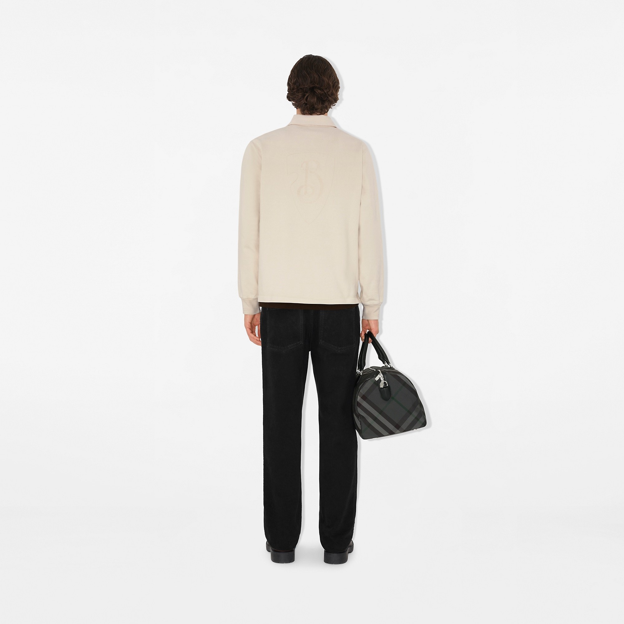 Long-sleeve Cotton Polo Shirt - 4