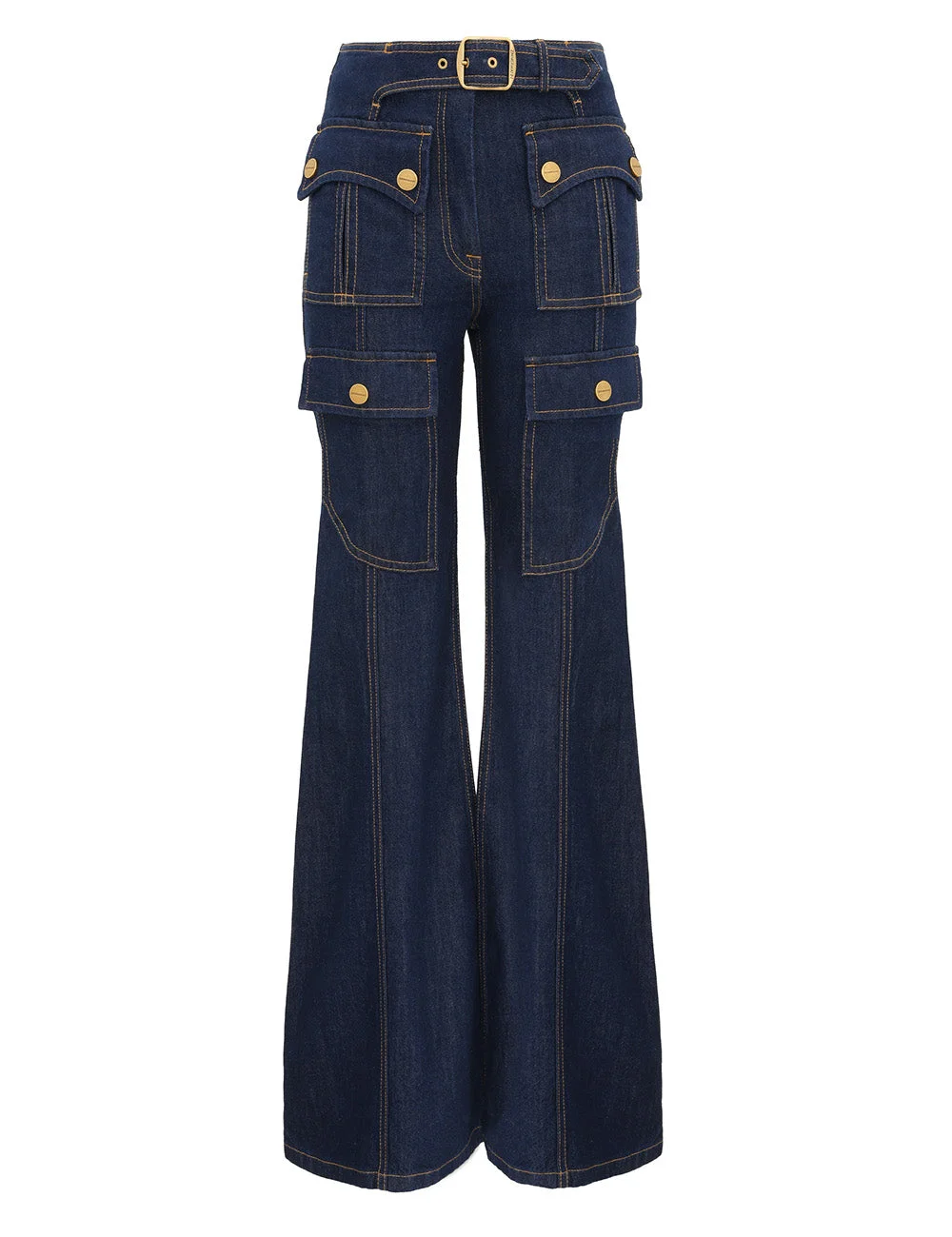 Luna Utility Flare Jeans - 1