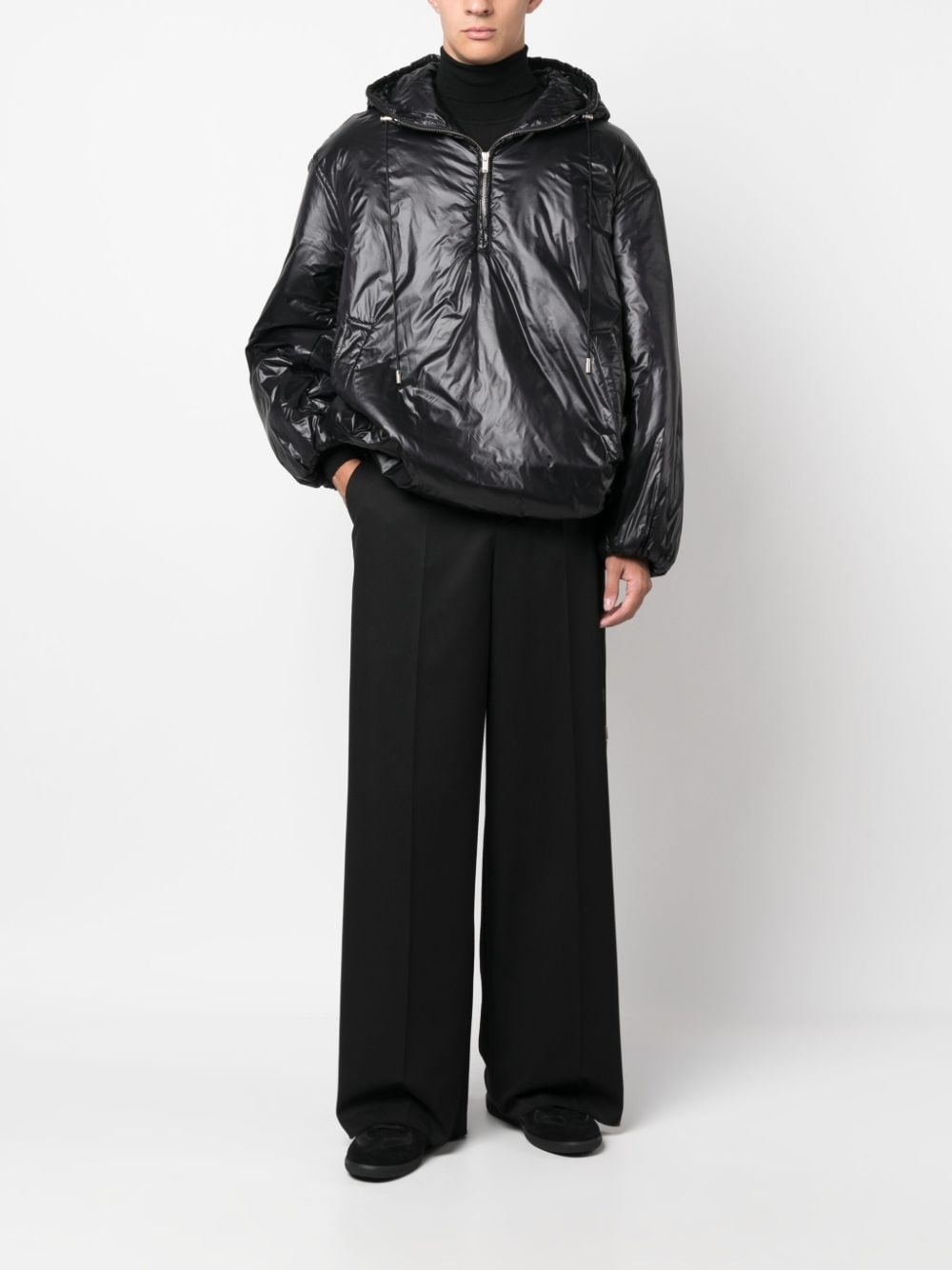 Cassandre logo-embossed hooded raincoat - 2
