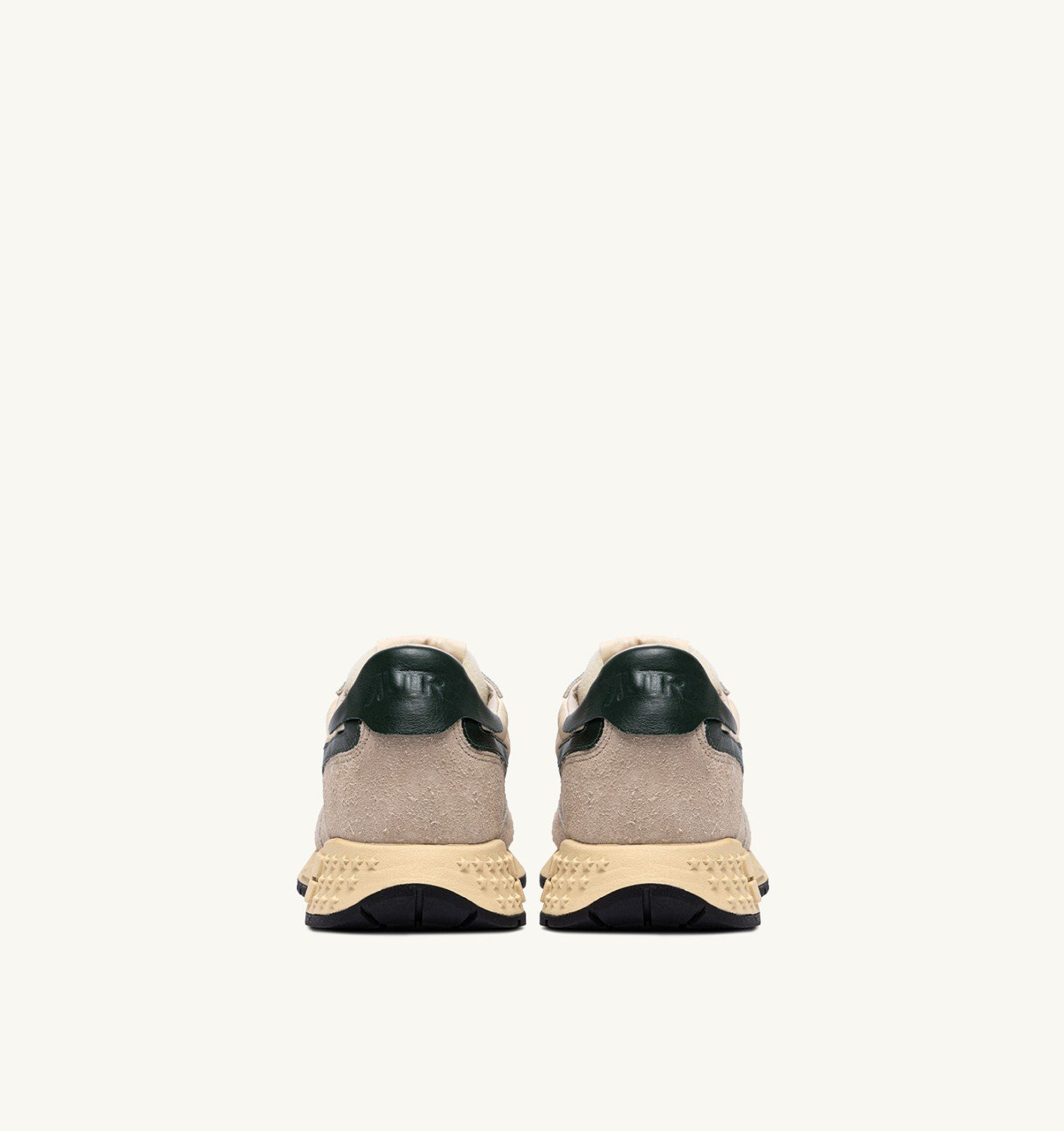 REELWIND LOW SNEAKERS IN NYLON SUEDE AND LEATHER COLOR ECRU AND MOUNTAIN - 3