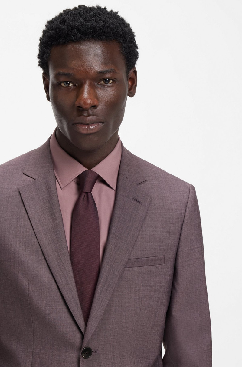 TWO-PIECE EXTRA-SLIM-FIT SUIT IN WOOL-BLEND POPLIN 4