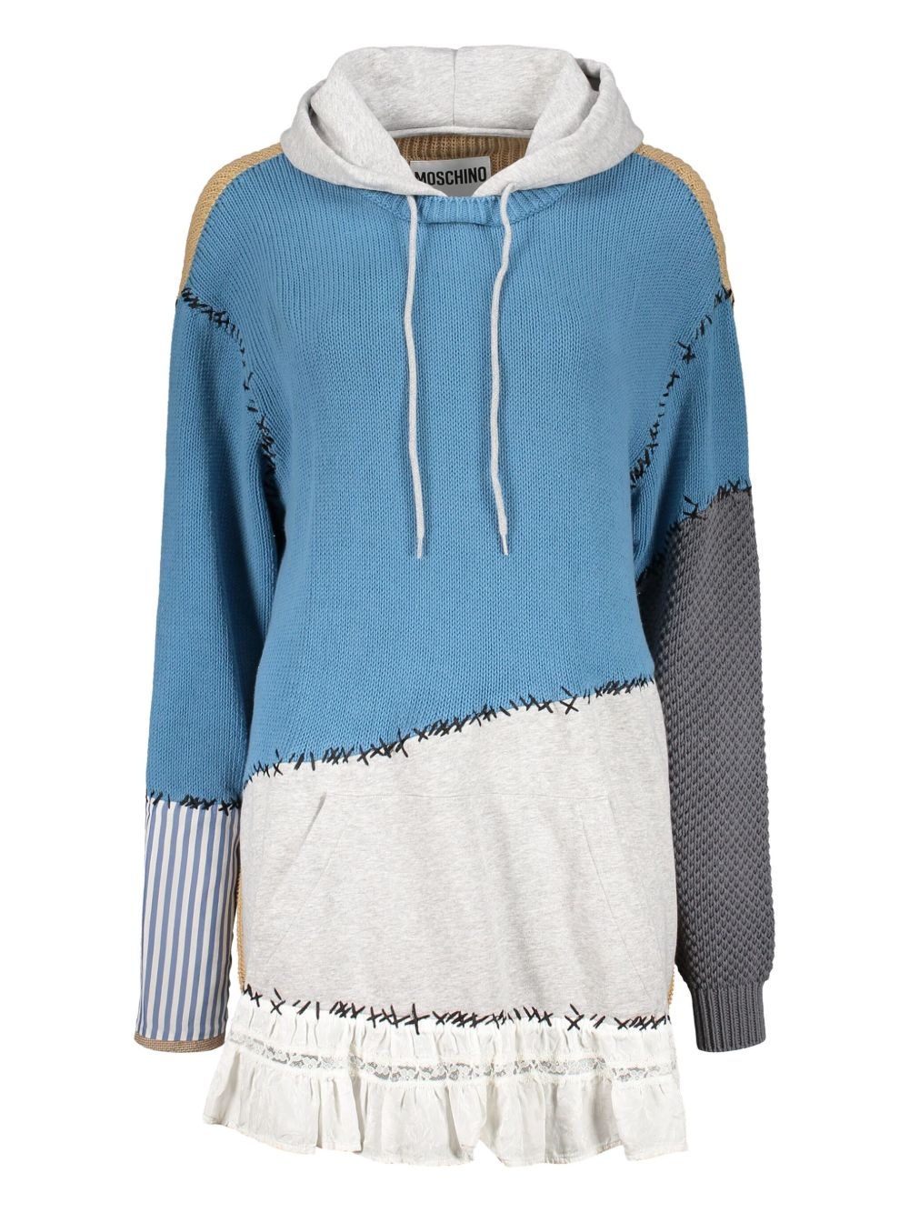 ribbed oversize sweatshirt - 1