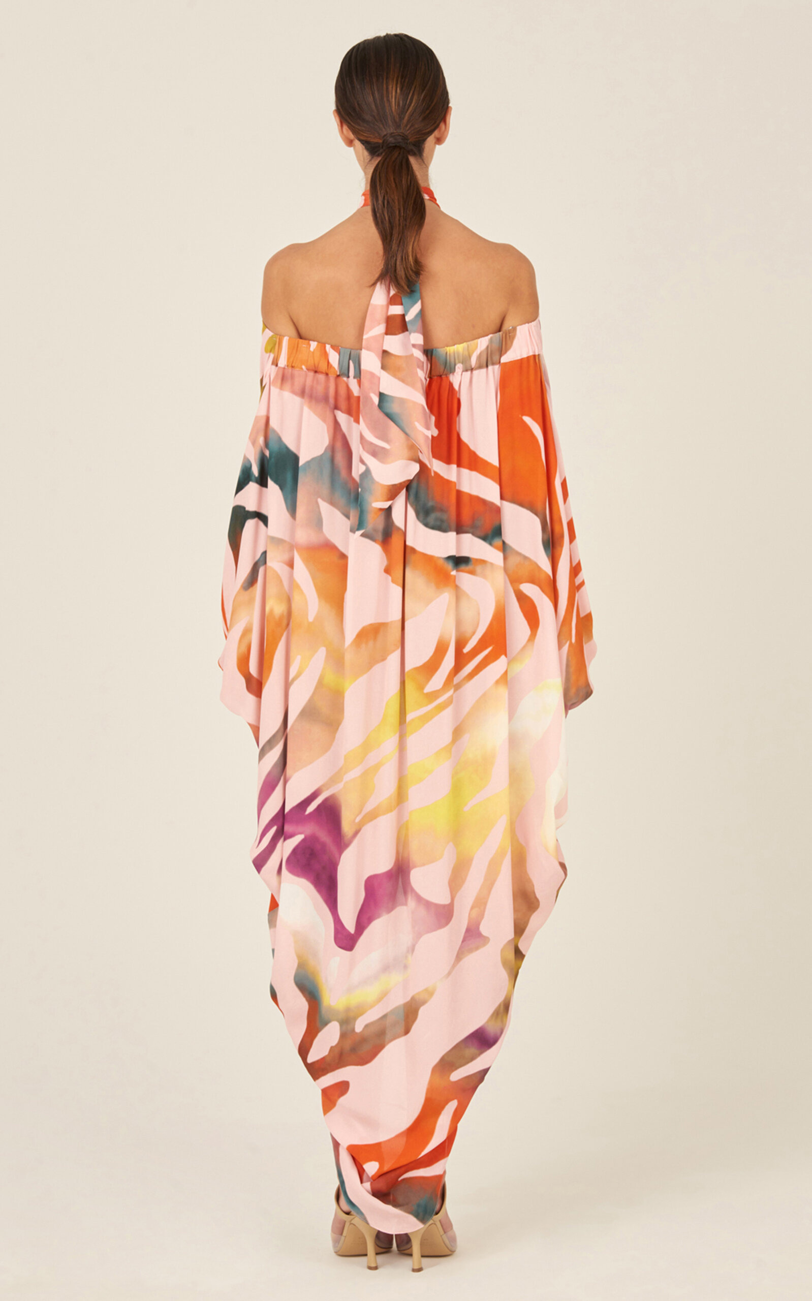 Jacqueline Off-The-Shoulder Kaftan print - 3