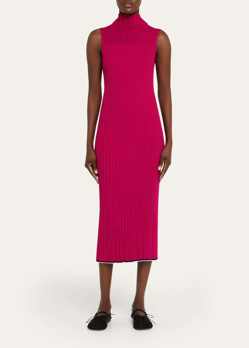 Proenza Schouler Maia Ribbed Turtleneck Dress outlook