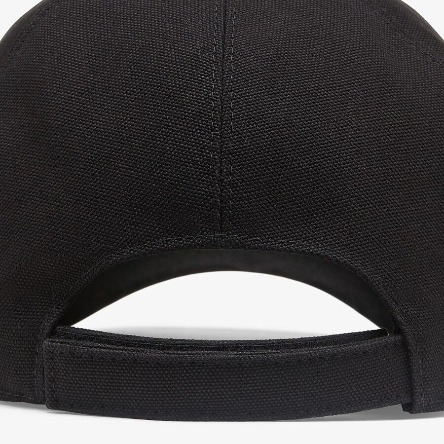 Black canvas baseball cap - 2