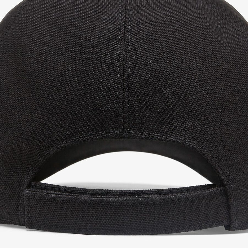 FENDI Black canvas baseball cap outlook