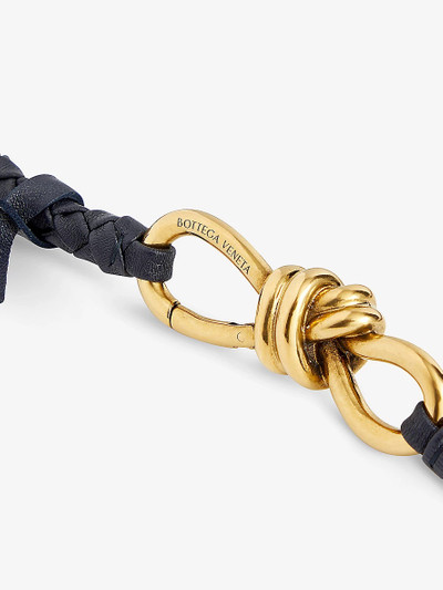 Bottega Veneta Andiamo braided leather belt outlook