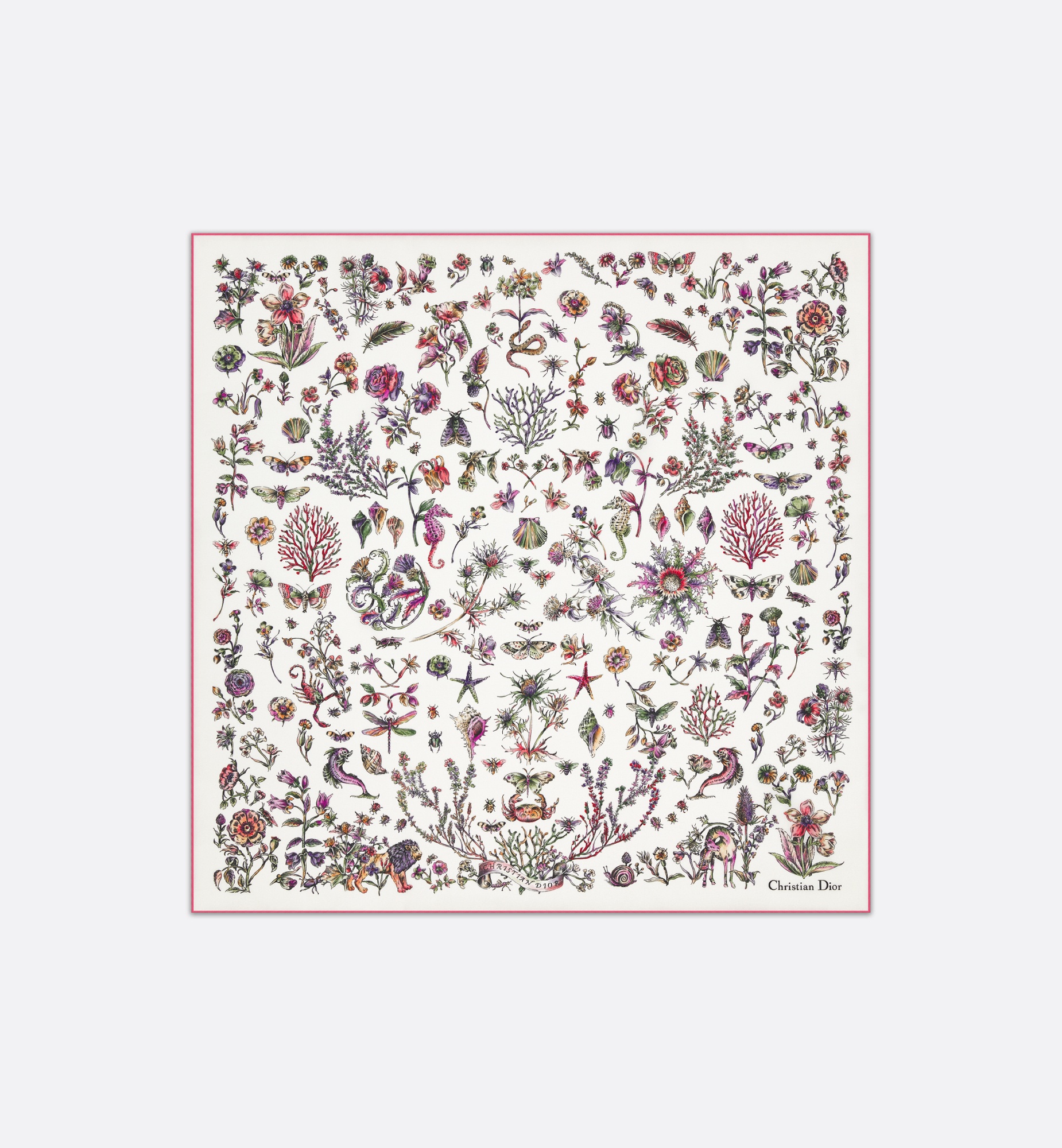 Dior Dior Cabinet de Curiosités 70 Square Scarf | REVERSIBLE