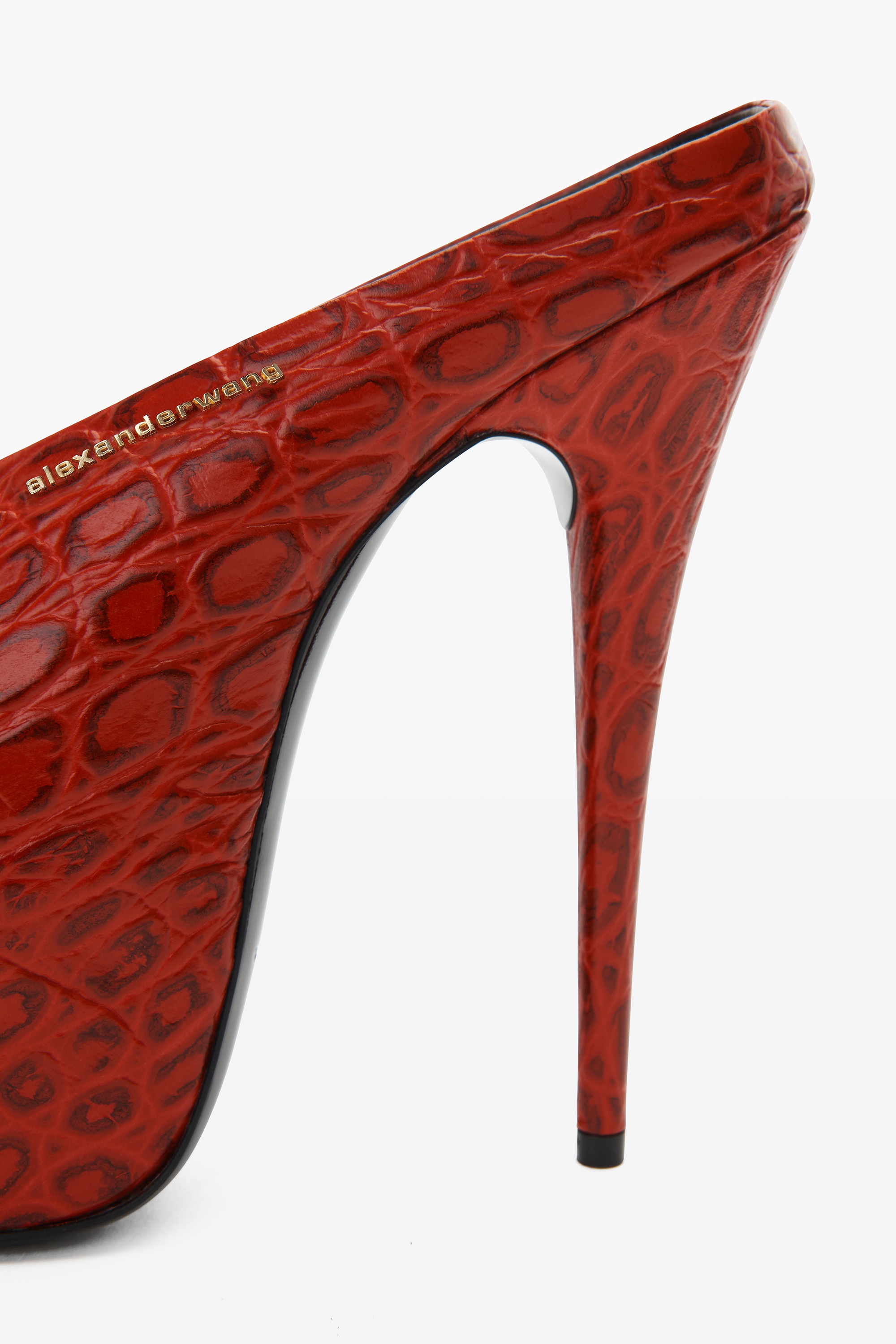 DESTINY 150 SANDAL IN CROC EMBOSSED COW LEATHER - 3