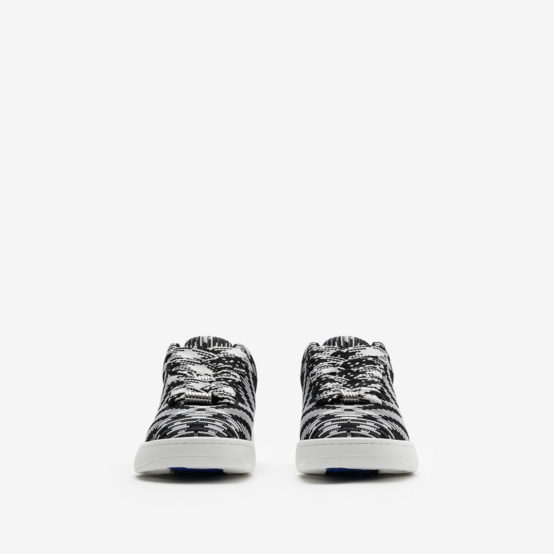 Check Knit Box Sneakers 3