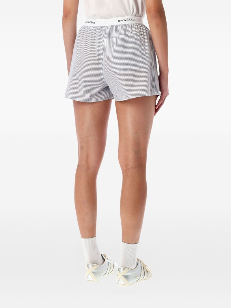 Sporty & Rich Yankees Serif striped shorts outlook
