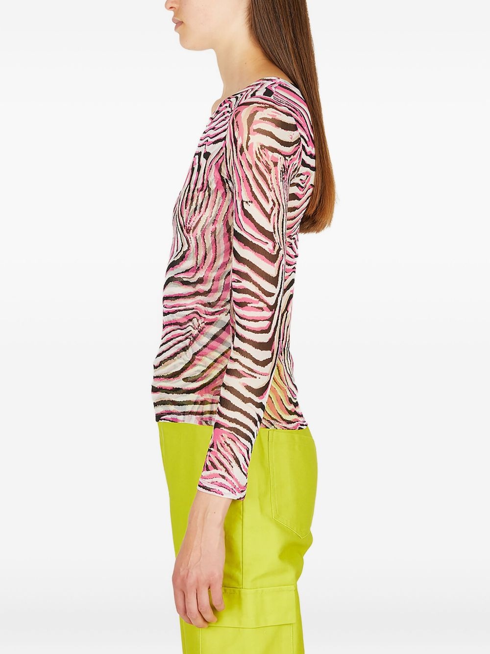 zebra-print top - 3