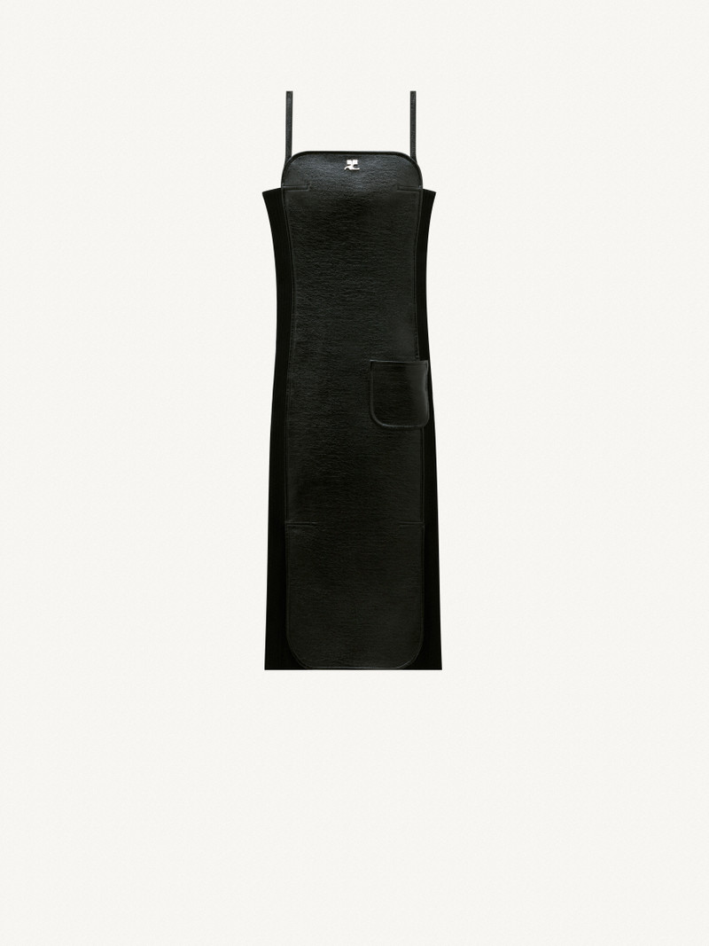 RECTANGLE LONG VINYL DRESS 1
