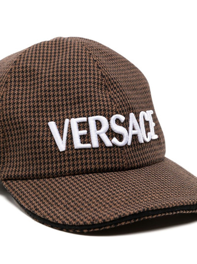 VERSACE logo-print baseball cap outlook